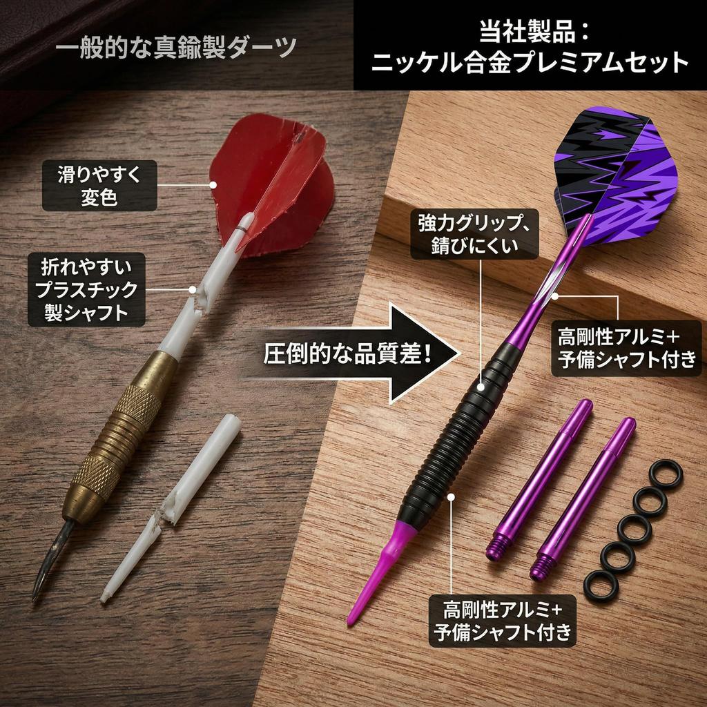 WAY ARRIVAL 19g soft dart set, nickel alloy barrel, for beginner to intermediate players, includes 6 flights and O-rings