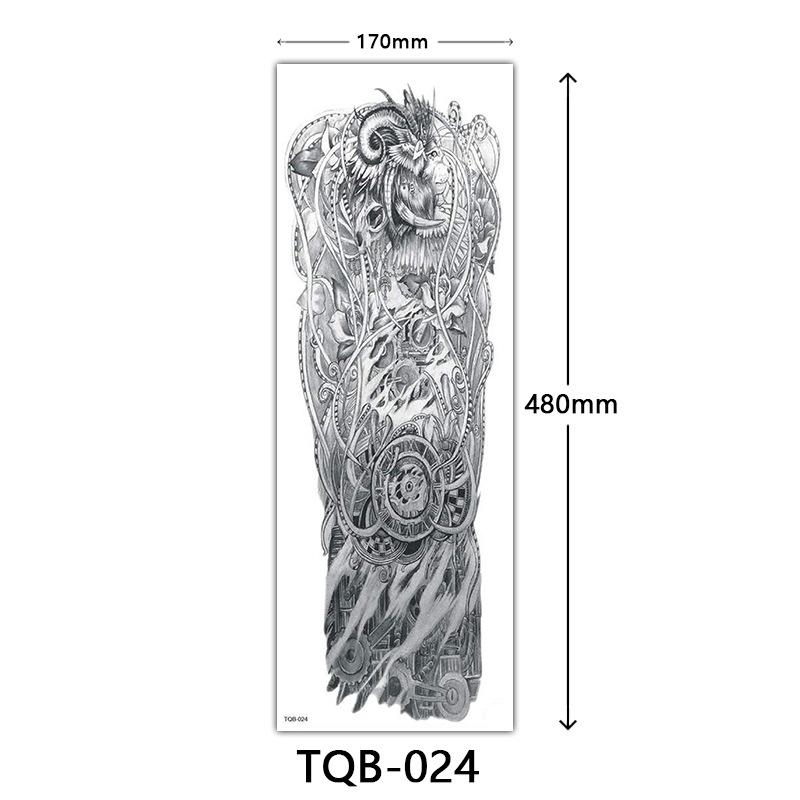 Full Arm Tattoo Sticker, Full Arm Big Picture Tattoo Sticker, Flower Arm Tattoo Sticker Tattoo