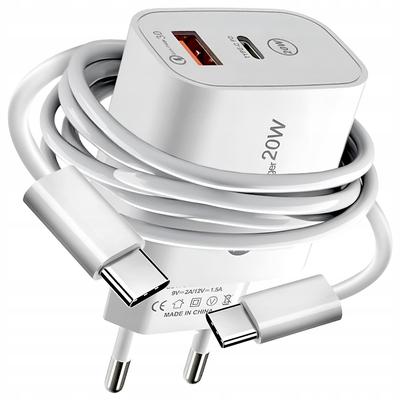 Network Charger Adapter + USB Type-C Cable 20W Fast Charging