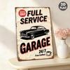Vintage Metal Car Sign Decor Gift For Auto Lovers Garage Wall Art