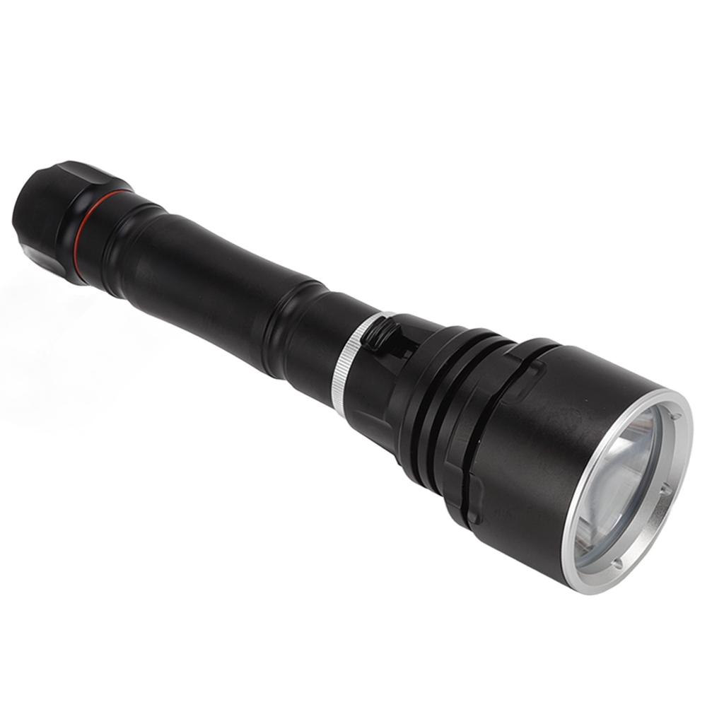 LED Diving Flashlight 4800lm IPX8 Waterproof 80?100m Underwater Stepless Dimming Dive Torch for