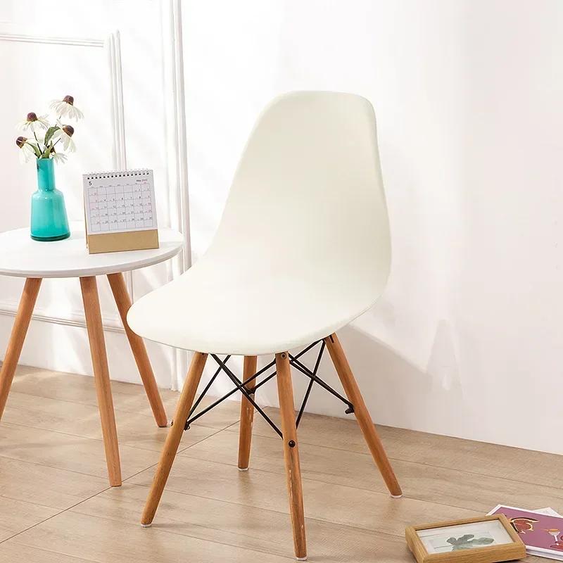 Printed Stretch Shell Chair Cover Spandex Armless Back Chair Covers Washable Slipcover Furniture Protector for Home Office Hotel
