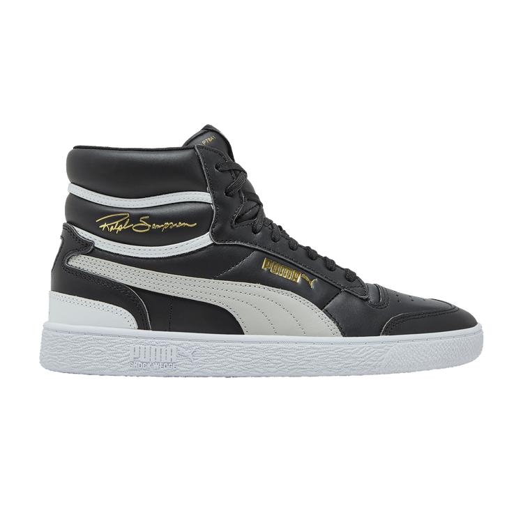 Puma Ralph Sampson Mid Black Grey Violet 35.5