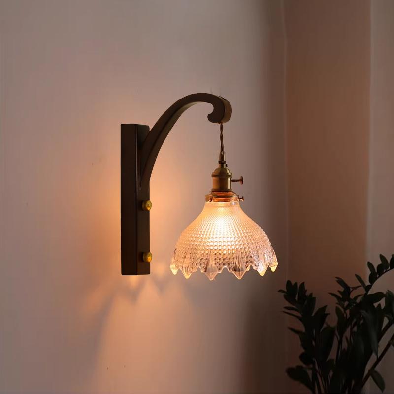 Kinkiet LED Nordycki Nocny Nocny Żelazny Drewniany Lampy Ścienne Praktyczne Regulowane Oświetlenie do Czytania Nauki Nowe Dekoracje Domowe Kinkiety