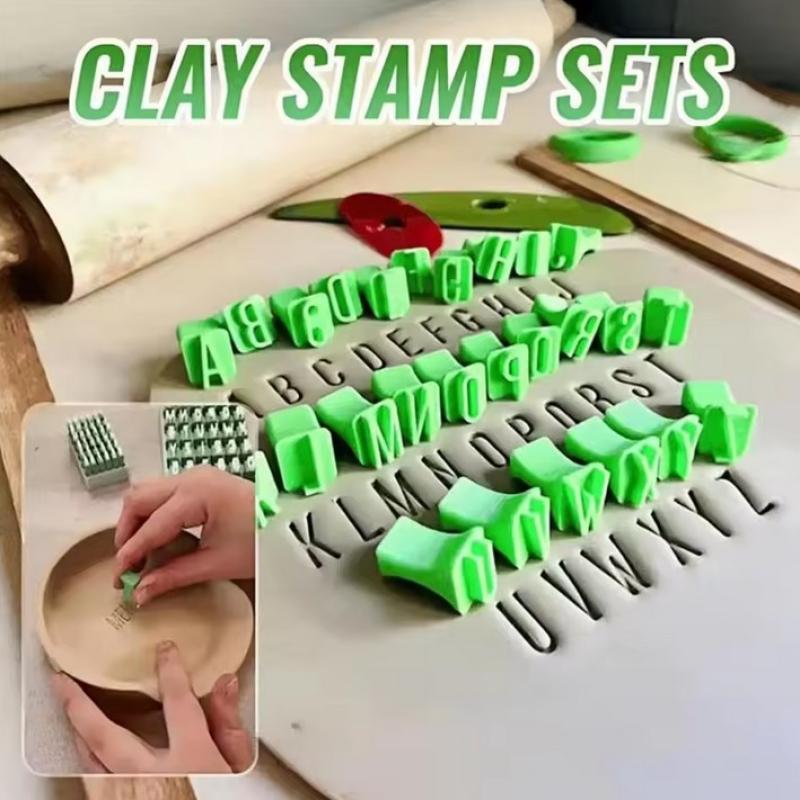 Uppercase Letter Alphabet Clay Seal Embossing Diy Craft Ceramic Artistic Letters Lowercase Letters Portable