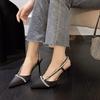 Fashion 2025 New Sandals Summer Women Classics Comfort Thin Heels Fashion Girls Pumps Posterior  Band Women Shoes