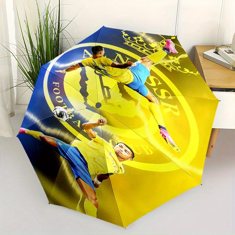 

Soccer PlayerFootball Kick Automatic Opening and Closing Umbrella, Compact Travel Umbrella, Lightweight and Portable, Suitable for Beach Com