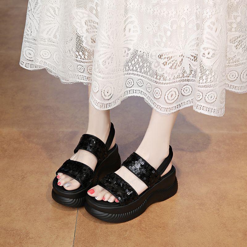 New Summer Platform Sandals for Women, Roman Style, Elegant and Fairy-like