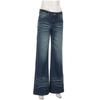 Patchwork Pockets Jeans Korean Fashion Low Rise Casual Straight Denim Pants Distressed Y2k Trousers for Women Basic Solid Color Jean