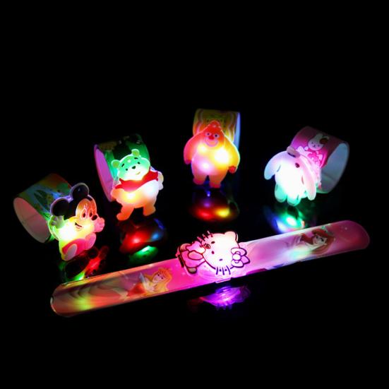 1Pc Cartoon Minions Doraemon LED Wristband Strap Bracelet Party Concert Props