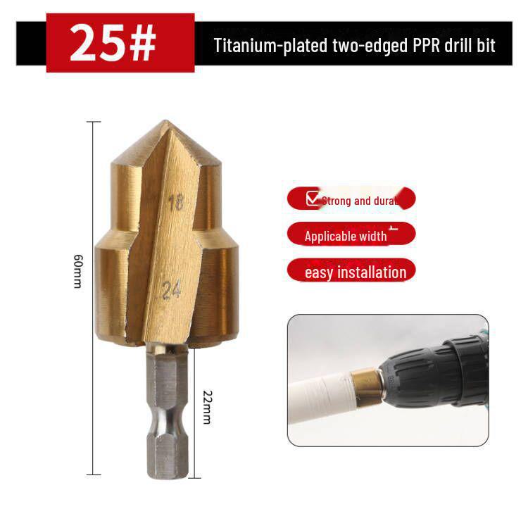 

Сверло с шестигранным хвостовиком PPR для водопроводных труб (20/25 / 32мм)