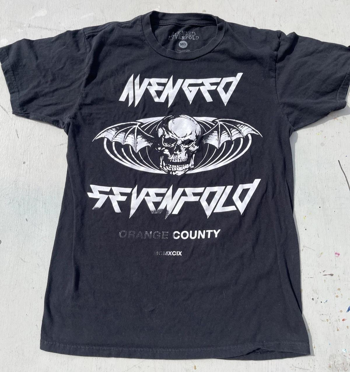 

Мужская футболка Avenged Sevenfold Черная OC Logo M Название Emo Rock Y2K A7X Metal M