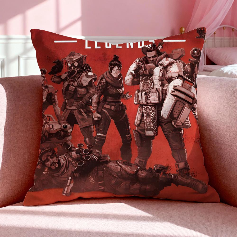 Game AApex Legends Cushion Cover Breathable Linen Pillowcase Summer Odorless EcoFriendly Invisible Zipper Washable