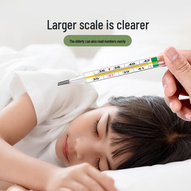 Quecksilberfreies Glas-Achselthermometer
