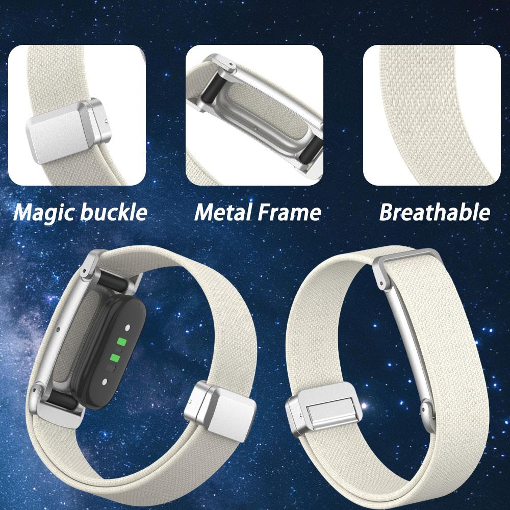 Magnetic Nylon Wristband for Google Fitbit Air Breathable Lightweight Replacement Fitness Tracker Band for Men Women Sports