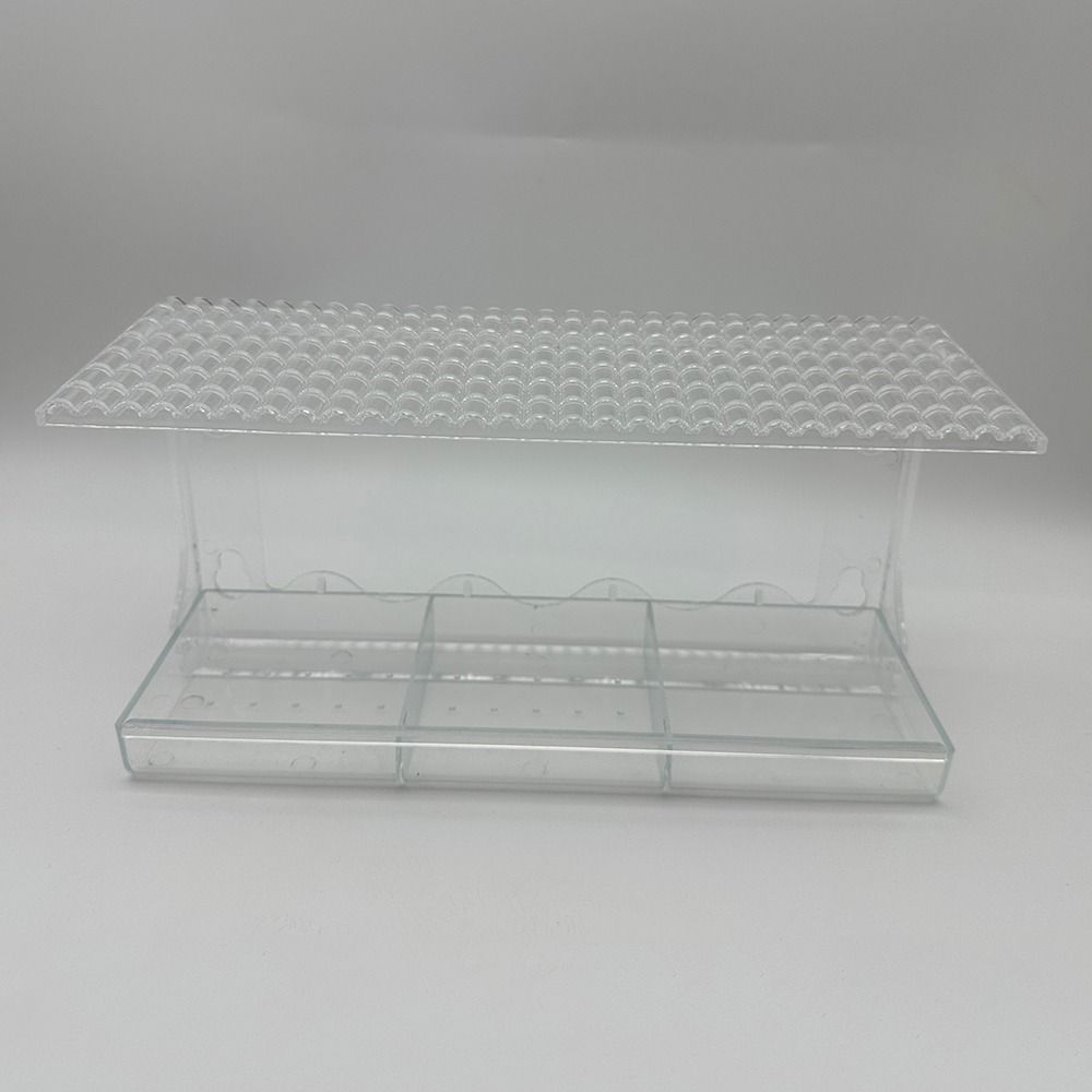 Clear Window Bird Feeder Drainage Hole Bird Food Container Transparent Bird House Bird Supplies