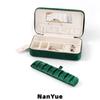 Hot Sale Multi Functional Portable Luxury Velvet Jewelry Box with Mirror Ring Earrings Necklace Jewelry Storage Box Custom Logo