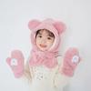 1 Pair Kids Glove for Boy Girl Fashion Cartoon Bear Mittens for Toddler  Outdoor Warm Glove Winter Accessories for Kids