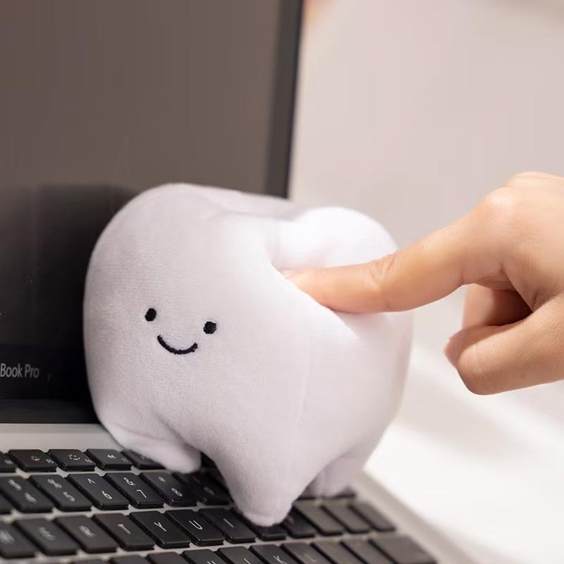 10/18/21cm Symulacja Zabawna Lalka Ząbek Pluszowa Wypchana Zabawka Ręcznie Robiona Kreskówka Anime Poduszka Poduszka Urocza Lalka Prezent na Święta dla Dzieci