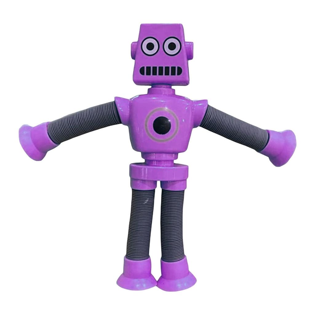 Suction Cup Telescopic Tube Robot Shape Stretch Tube Giraffe Toy Parent-Child Interactive Toy Anti-stress Squeeze Toy Home Decor