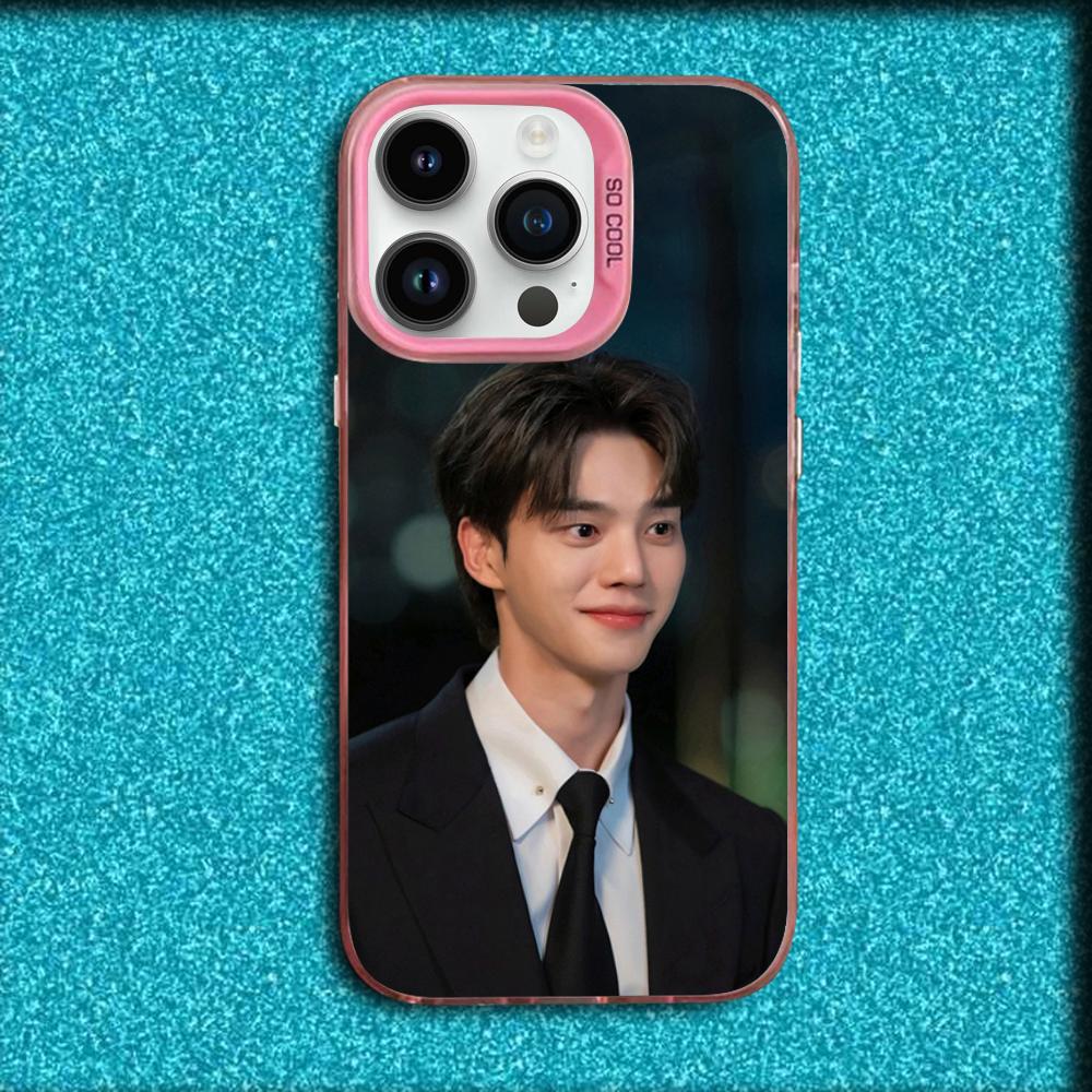 Actor S-Song Kang Phone Case For iPhone 16,15,14,13,12,11,Mini,Pro,MAX Pink Matte Silicone Cover