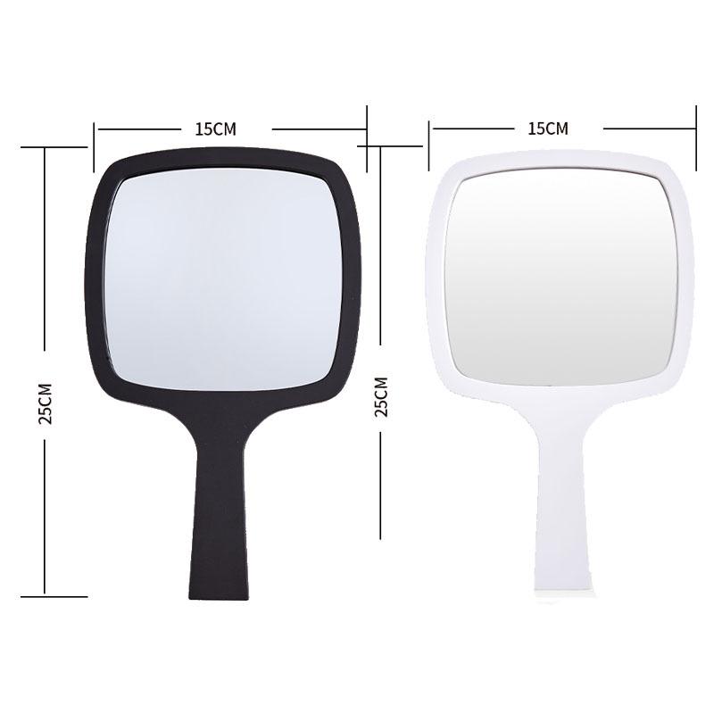 Trendy French-Style Luxury Handheld Makeup Mirror with Round Corners