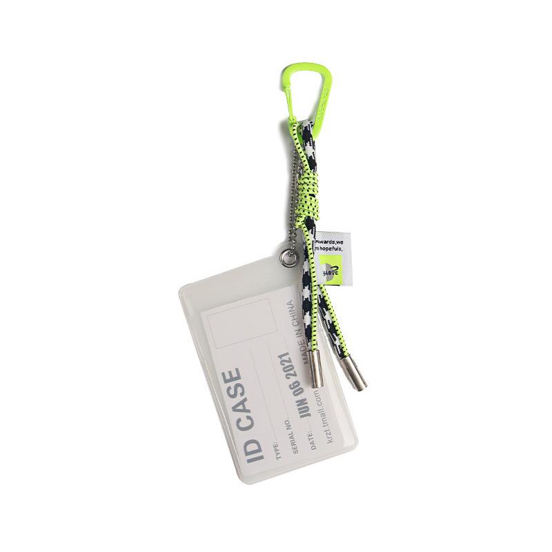 

Держатель для карт, шнурок для ключей, флуоресцентный цветной брелок, декоративный держатель для удостоверений as the picture