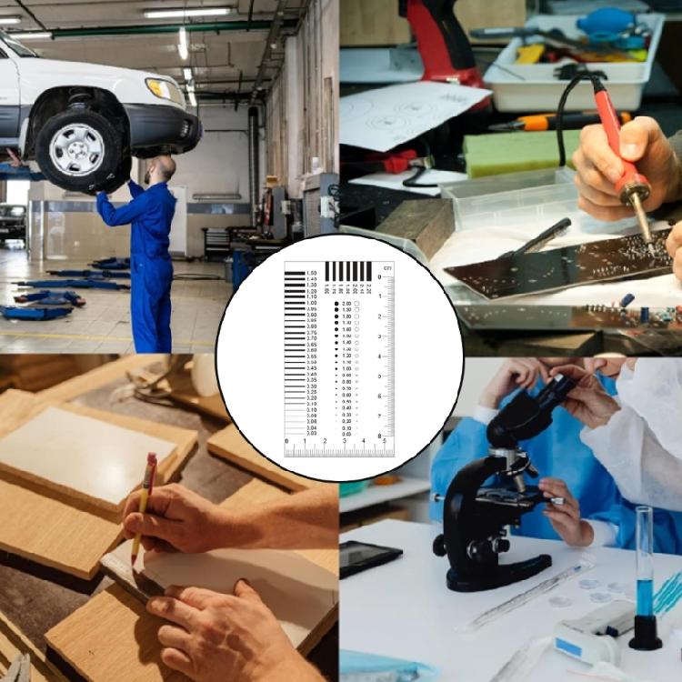 Plastic Crack Width Analyzers Cards with Abrasion Resistant Film Upgrades for Accurate Material Quality Control Testing