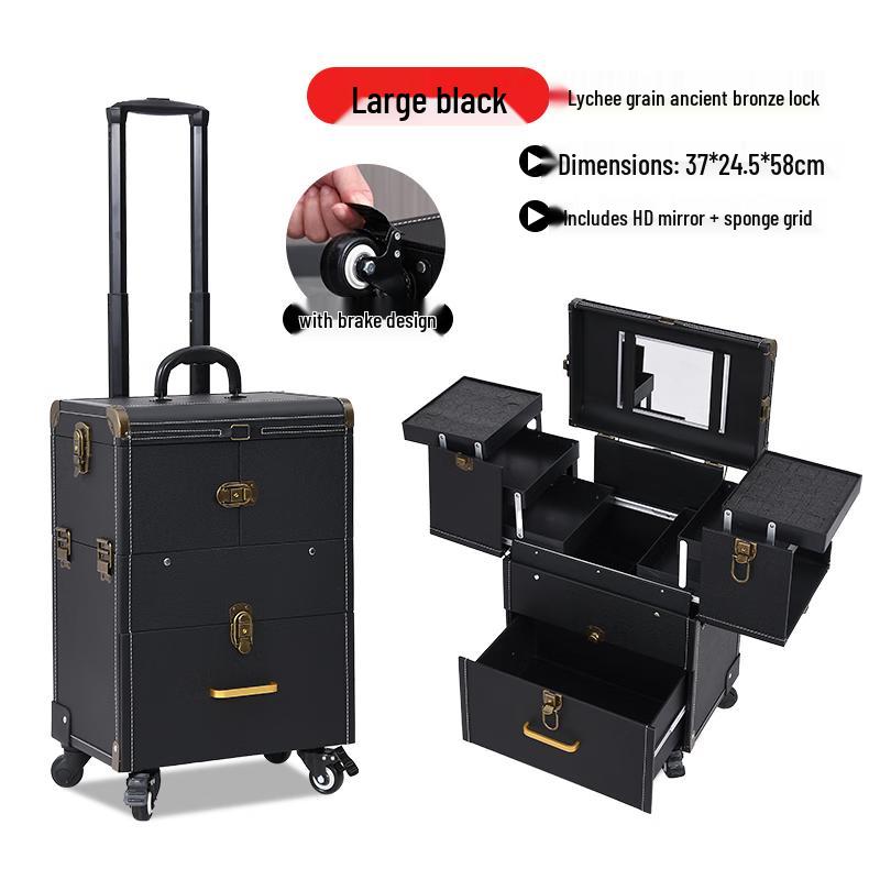 Professional Makeup Artist Rolling Cosmetic Case