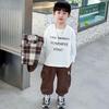 Boys' 2025 Stylish Autumn Three-Piece Set: Cool Shirt, Fashionable Clothes for Spring and Autumn