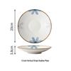 Japanese Ceramic Ink Wash Bowl and Plate Set - Tableware for Home Dining