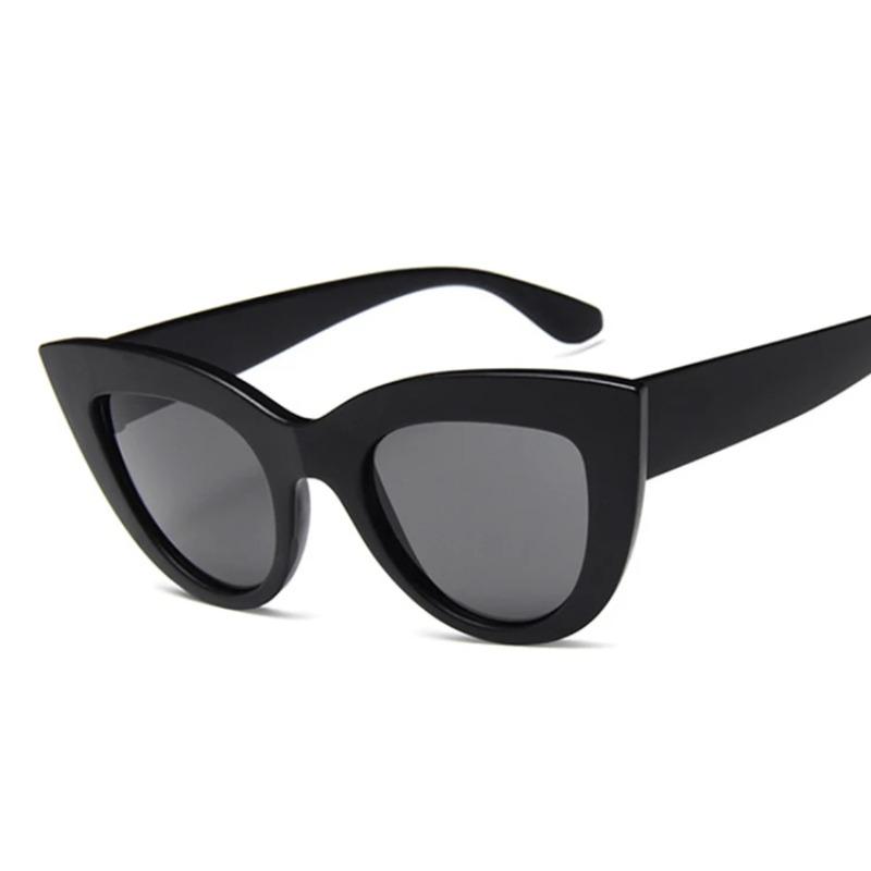 New Cat Eye Fashion Sunglasses Woman Vintage Luxury Brand Designer Black Glasses Sun Glasses For Female UV400 Eyewear Shades