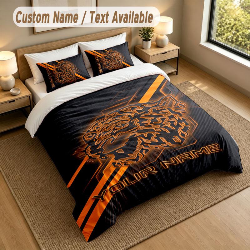 Bedding Set 1 Duvet Cover 2 Pillowcases Hull FC Print Soft Bed Linen Bedroom Decor