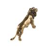 Retro Brass Lion King Figurines Copper Mini Lion Sculpture Animal Statue Lion Statue  Car Ornament