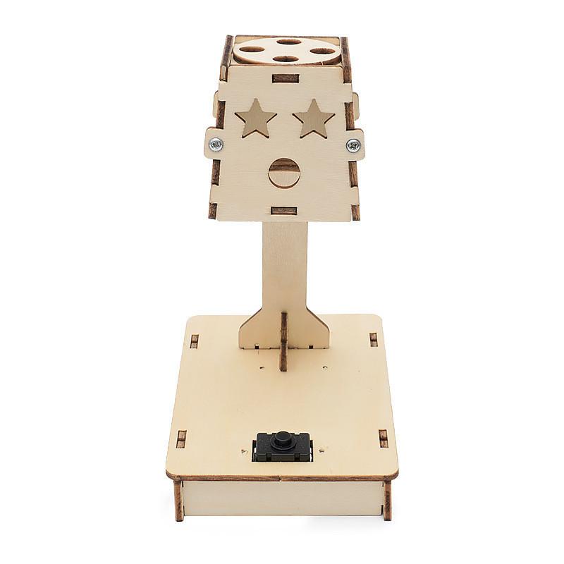 Aanpasbare houten doe-het-zelf tafellamp met lichtregeling voor kinderen - wetenschappelijk experimentpakket