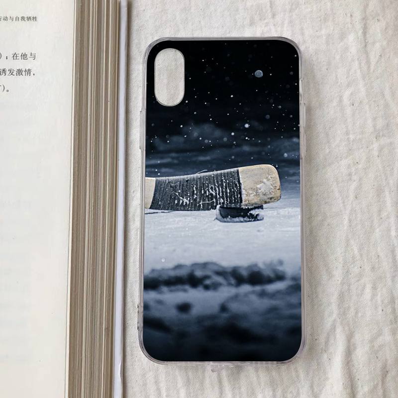 Ice Hockey Rink Phone Case For iPhone 11 12 13 14 Mini Pro Max XR X XS TPU Clear Case For 8 7 6 Plus SE 2020