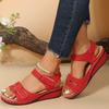 2025 Women Shoes Sandals Party Sandals Ladies Elegant Women's Sandals Wedge Women's Shoes Retro Female Footwear Sandal