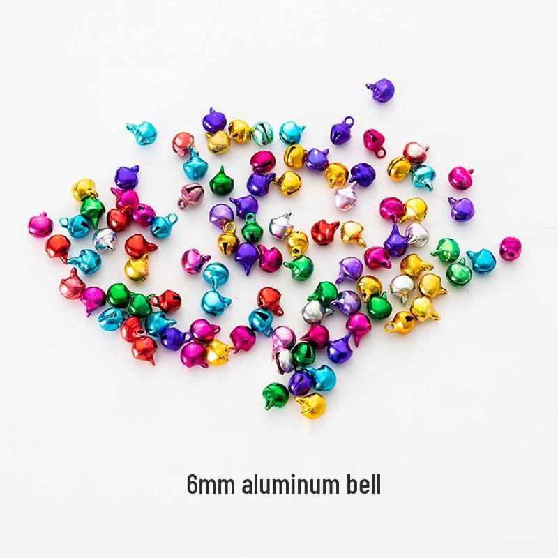 

100 шт. 6/8/10 мм Рождественские колокольчики: Медь, Железо, Алюминий - DIY Ювелирная Фурнитура, Вакуумное Электролитическое Покрытие