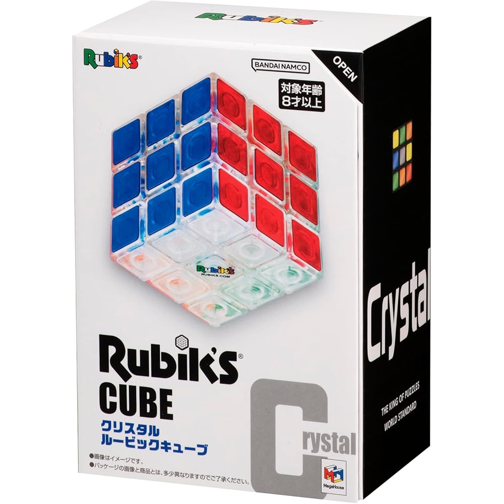 MegaHouse Crystal Rubik s Cube Puzzle Game Colorful Design