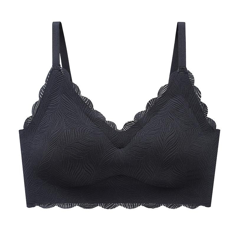 New Latex Underwear One Piece Seamless Bra for Women Without Steel Ring Gathering Comfortable Bra