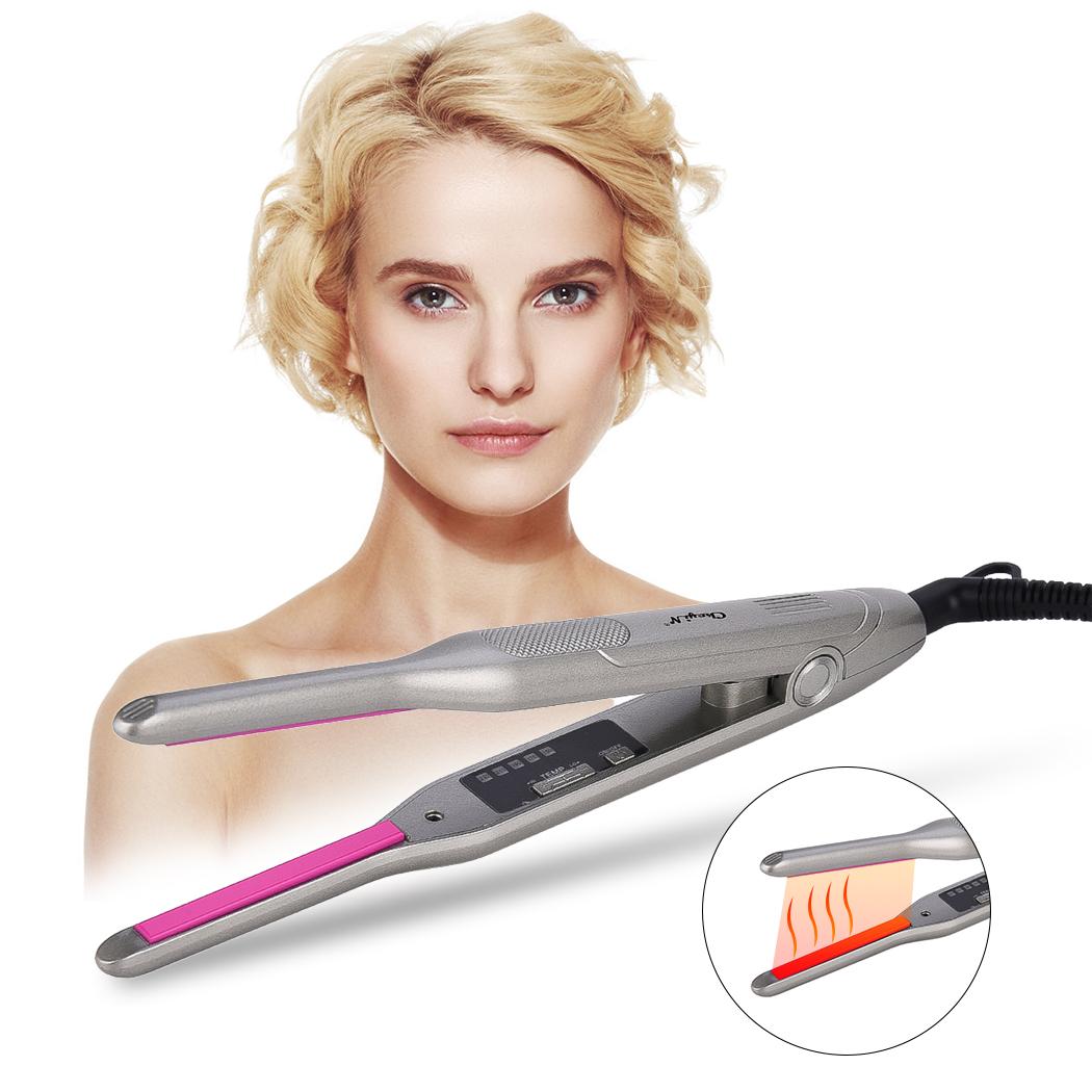 

CkeyiN Мини Выпрямитель волос 2 в 1 Инструмент для укладки волос как для мужчин, так и для женщин Используйте профессиональный бигуди для волос Быстрый разогрев Завивочная палочка