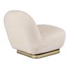 Sonny Cream Boucle Modern Swivel Lounge Chair