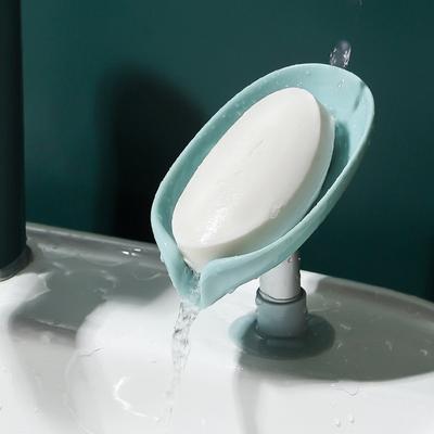 2 STÜCKE Saugnapf seife schale Für bad Dusche Tragbare Blatt Seife Halter Kunststoff Schwamm Tablett Für Küche Bad zubehör