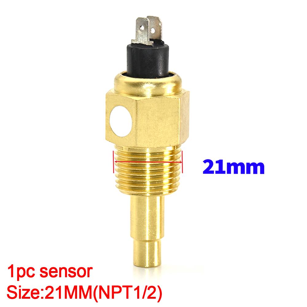 HD 2'' 52MM Wassertemperaturanzeige 12V /24V Fahrzeug Wassertemperaturanzeige für Boot Marine Auto Motorrad Sensoradapter 26-40MM