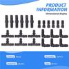 M-Modern-Irrigation Fittings Kit For Drip Tubing -6 Tees, 6 Couplings, 6 Ends, 6 Elbows - 16Mm Compatible Drip Sprinkler Systems