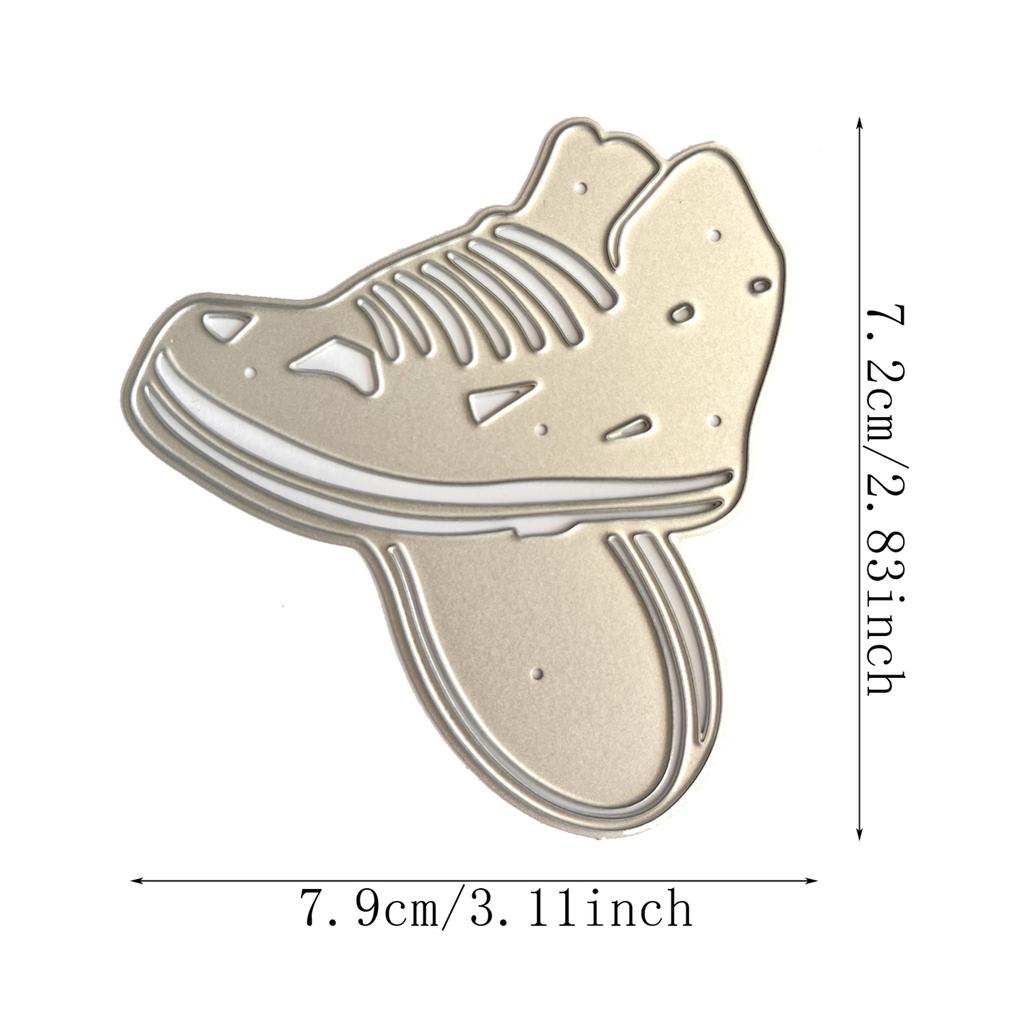 Fustella Metallica Per Biglietti – Pattini Sul Ghiaccio 15,8x9,7 Cm, Acciaio Al Carbonio, Per Scrapbooking
