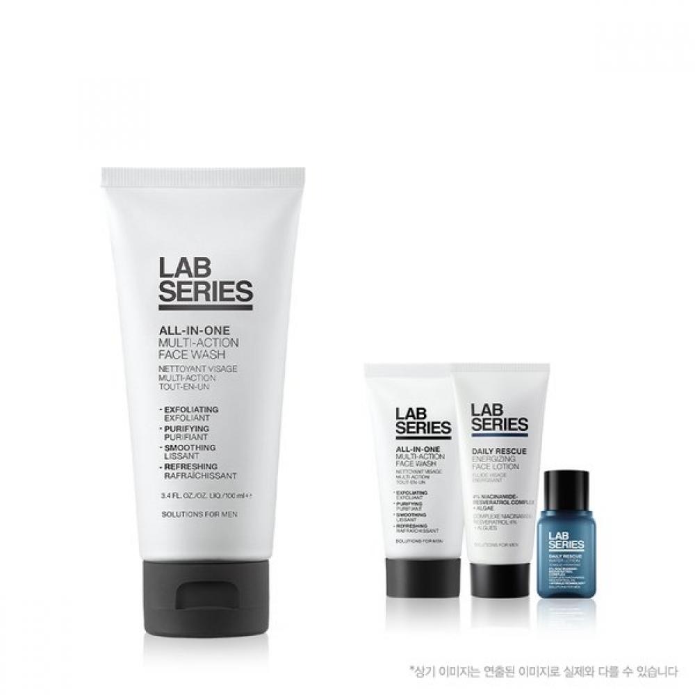 Lab Series Multi Action Face Wash 100ml  +deluxe 3 Piece Set Single option