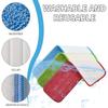 4 Pieces/set Washable Mop Replacement Cloth Soft Flat Mop Cloth Reusable Mop Head  Living Room
