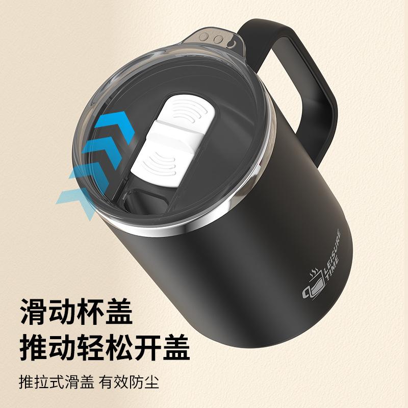 304 Stainless Steel Double-Layer Coffee Cup Milk Mouth Cup Creative Thermal Insulation Teacup Japanese Water Cup Gift