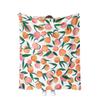 Bright Peach Fruit Design Blanket Comfortable Decorative Nap Blanket For Sofa Bed Chair Dormitory Blanket
